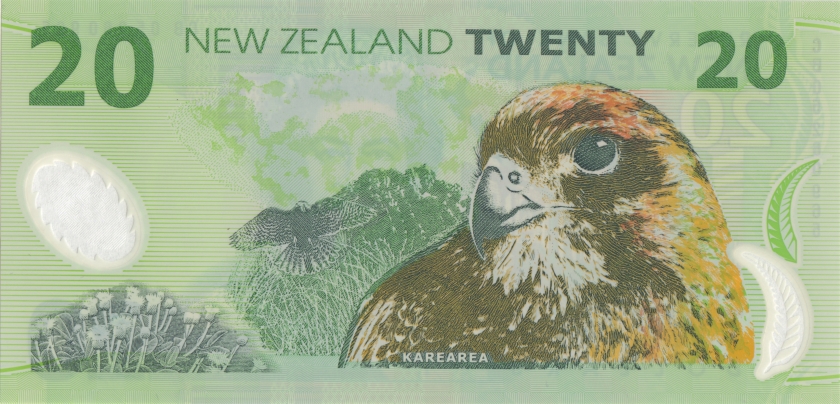 New Zealand P187b 20 Dollars 2005 UNC