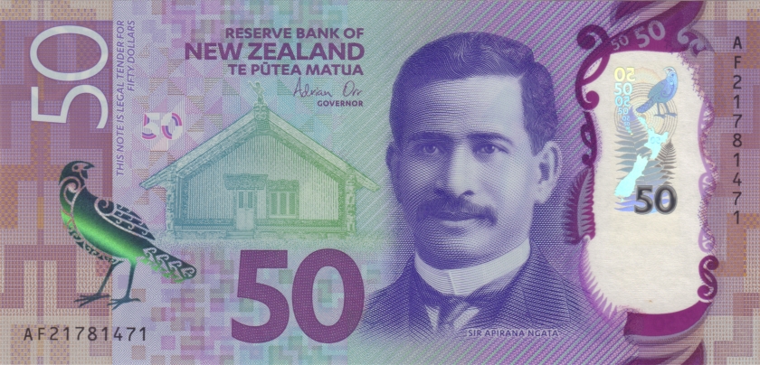 New Zealand P194 50 Dollars 2021 UNC