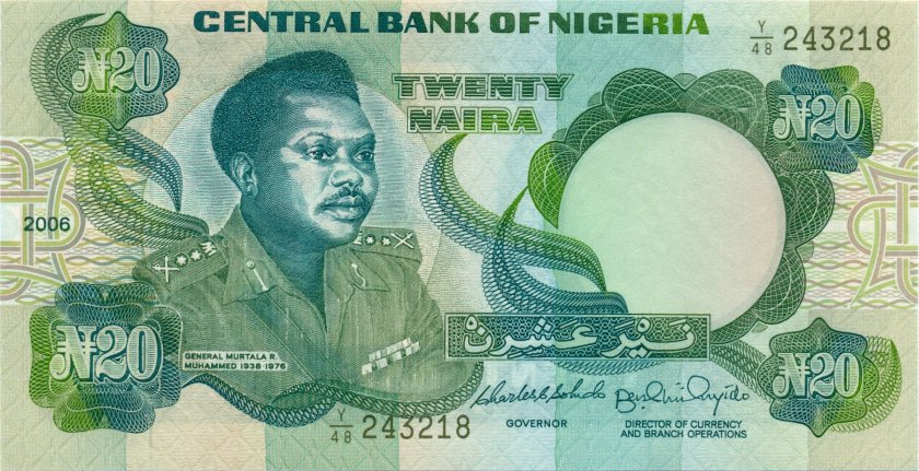 Nigeria P26k 20 Naira 2006 UNC
