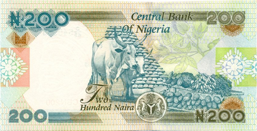 Nigeria P29a 200 Naira 2000 UNC