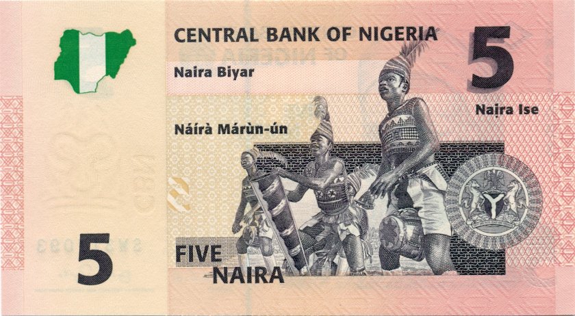 Nigeria P32a 5 Naira 2006 UNC