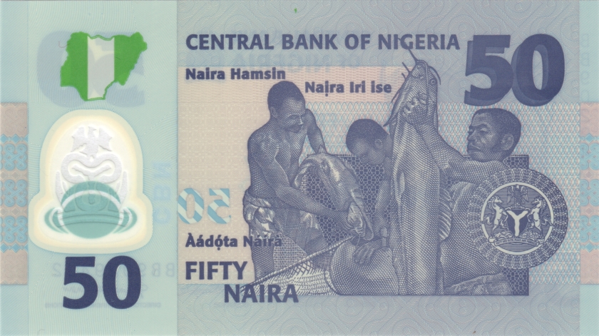Nigeria P40 50 Naira 2021 UNC