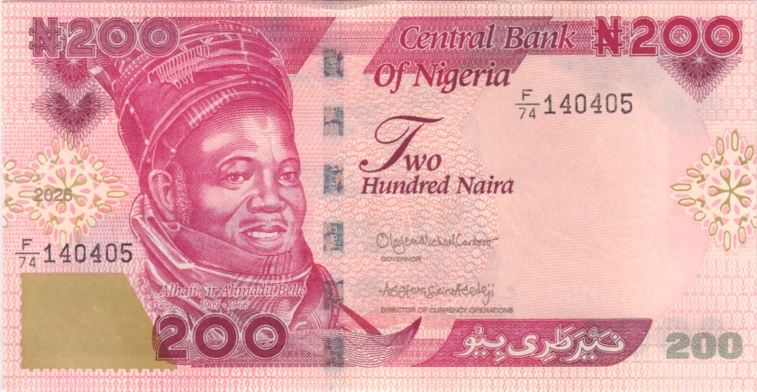 Nigeria P-W47 200 Naira 2026 UNC