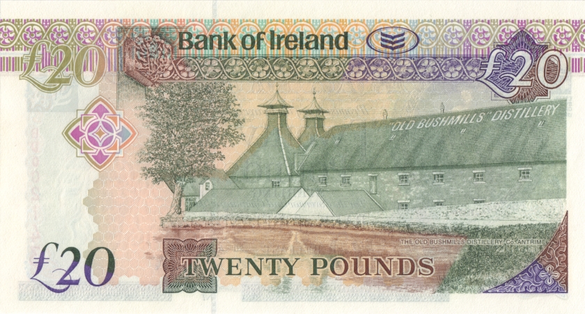 Northern Ireland P85 20 Pounds Sterling Bank of Ireland 2008 UNC