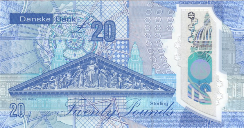 Northern Ireland P-W215 20 Pounds Sterling Danske Bank 2019 UNC