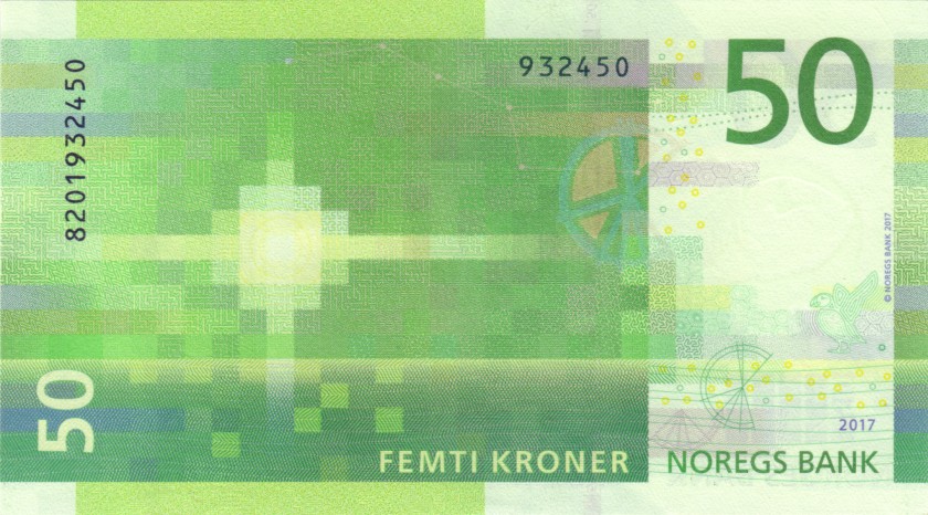 Norway P53 50 Kroner 2017 UNC
