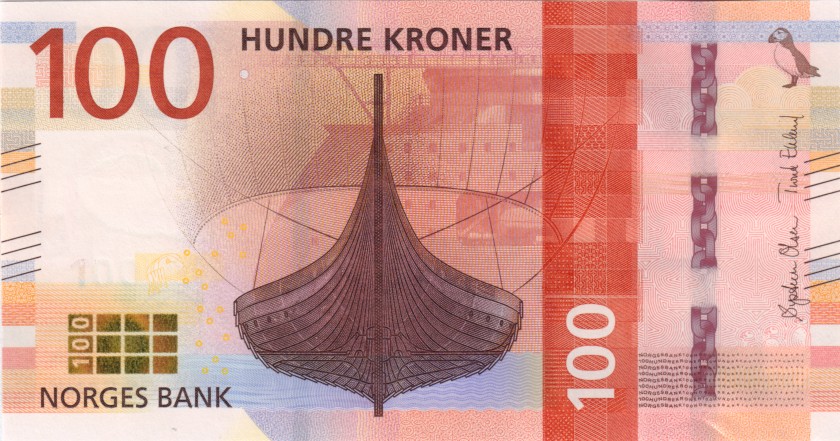 Norway P54 100 Kroner 2016 UNC
