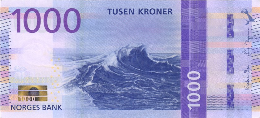 Norway P-W57 1.000 Kroner 2019 UNC