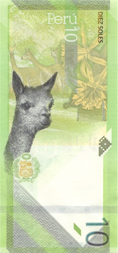 Peru P-W196 10 Nuevos Soles 2022 UNC