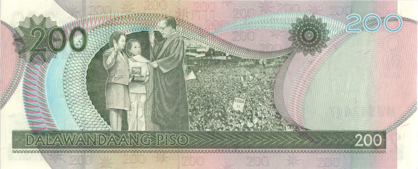 Philippines P195c 200 Philippines Pesos 2010 UNC
