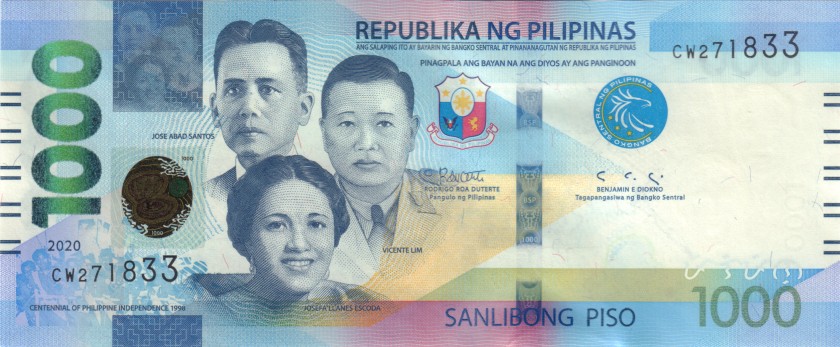 Philippines P-W228 1.000 Philippines Pesos 2020 UNC