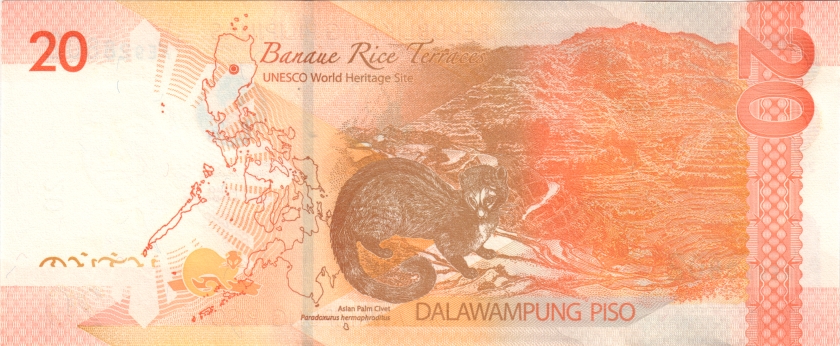 Philippines P-W230 20 Philippines Pesos 2023 UNC
