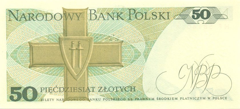 Poland P142c 50 Złotych 1988 UNC