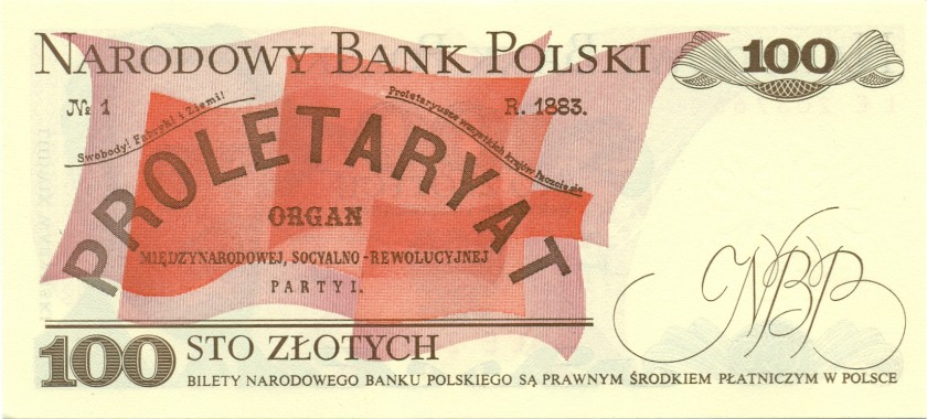 Poland P143d 100 Złotych 1982 UNC