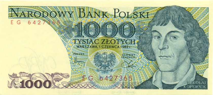 Poland P146c 1.000 Złotych 1982 UNC