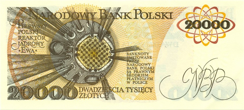 Poland P152 20.000 Złotych 1989 UNC