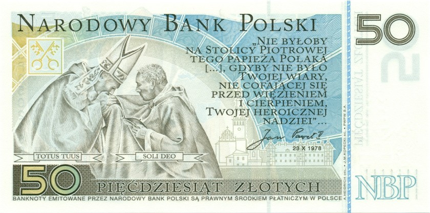 Poland P178 50 Złotych 2006 UNC