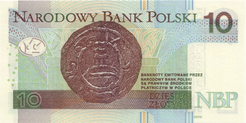 Poland P183 10 Złotych 2016 UNC