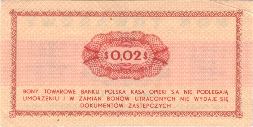 Poland P-FX22b 2 Centy (0,02 US$) 1969 VF
