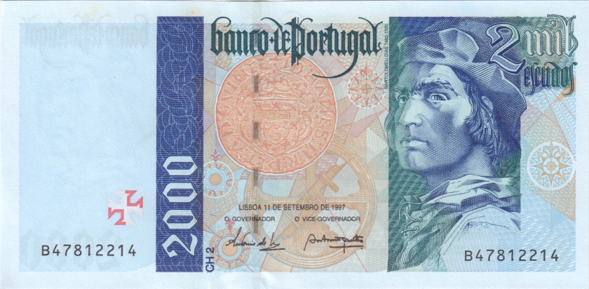 Portugal P189c(7) 2.000 Escudos 1997 UNC