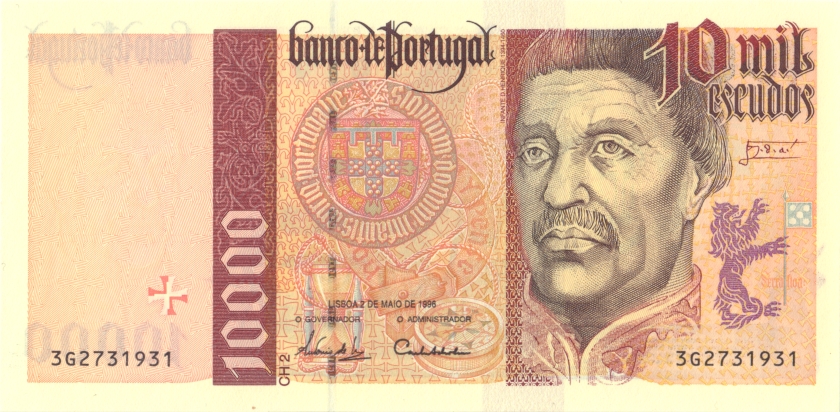 Portugal P191a(6) 10.000 Escudos 1996 UNC