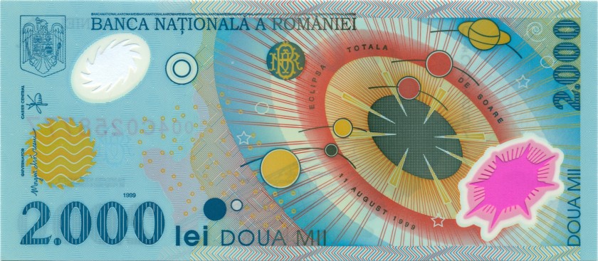 Romania P111a 2.000 Lei 1999 UNC