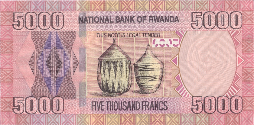 Rwanda P41 5.000 Francs / Amafaranga 2014 UNC
