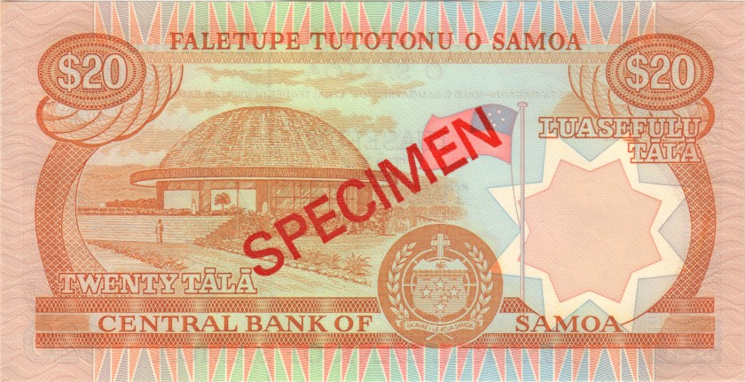 Samoa P33as, P34as, P35as 5, 10, 20 Tala 3 banknotes SPECIMENS 2002 UNC