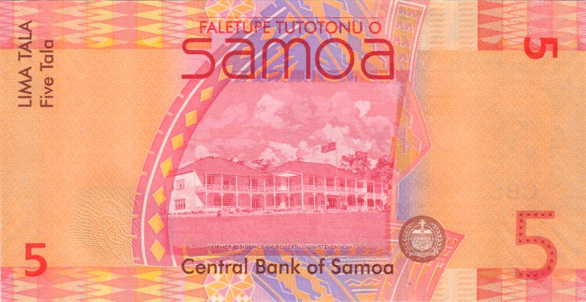 Samoa P38cr Replacement 5 Tala 2017 UNC