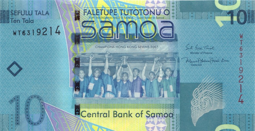 Samoa P39b 10 Tala 2017 UNC