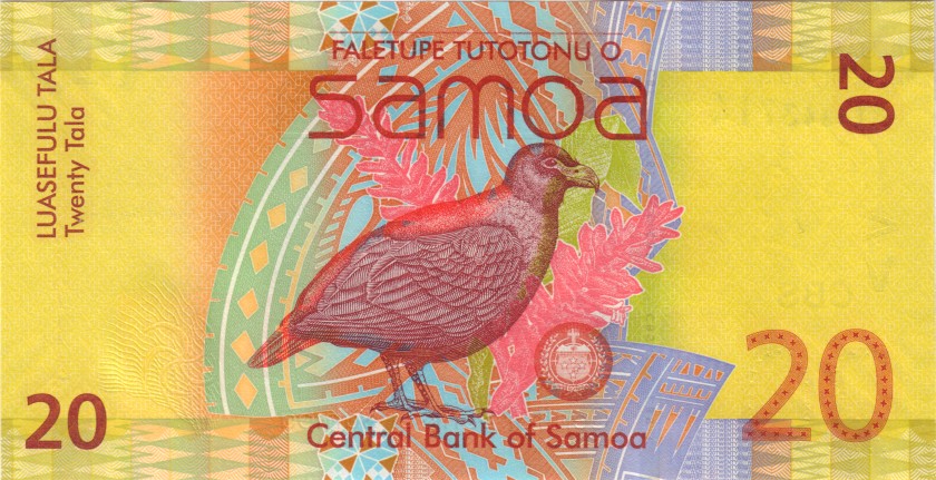 Samoa P40c 20 Tala 2017 UNC