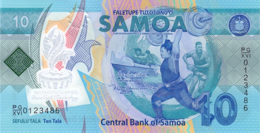 Samoa P-W45 10 Tala 2019 UNC