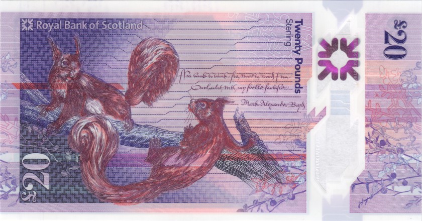 Scotland P-W372 20 Pounds Sterling Royal Bank of Scotland 29.01.2021 UNC