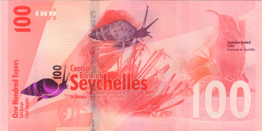 Seychelles P50 100 Rupees 2016 UNC