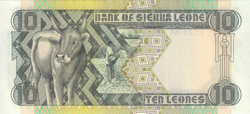 Sierra Leone P15 10 Leones 1988 UNC