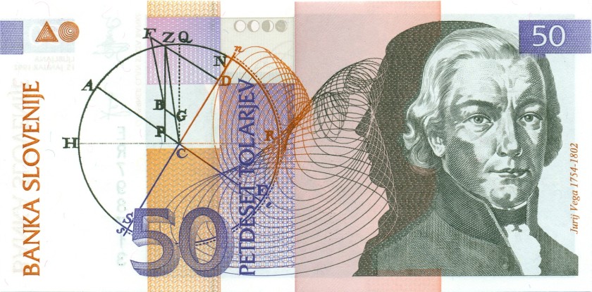 Slovenia P13 50 Tolars 1992