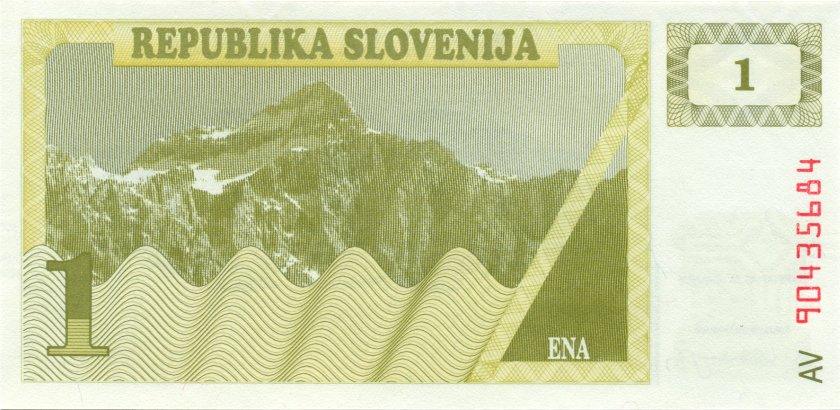 Slovenia P1 1 Tolar 1990 UNC