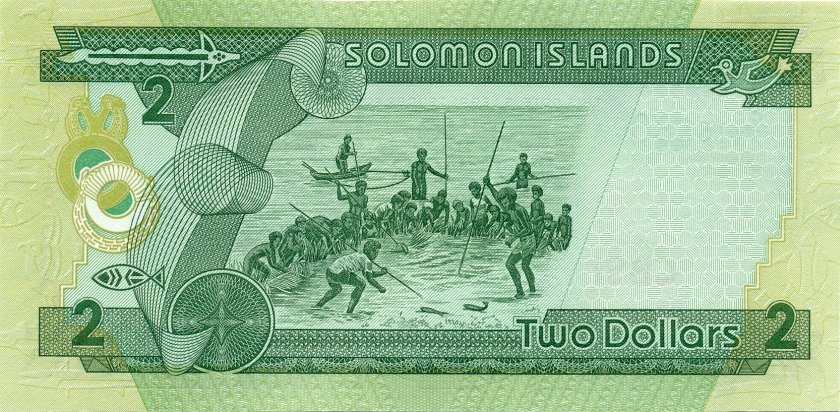 Solomon Islands P25(2) 2 Dollars 2011 UNC