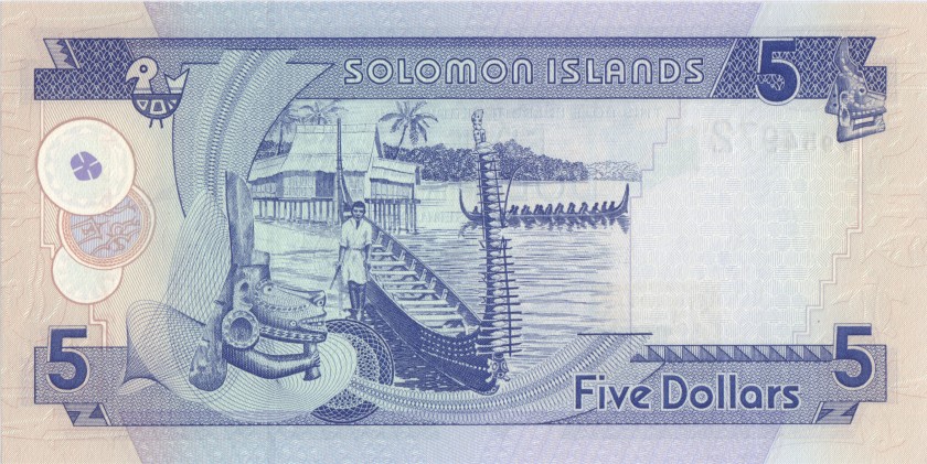 Solomon Islands P26(3) 5 Dollars 2011 UNC