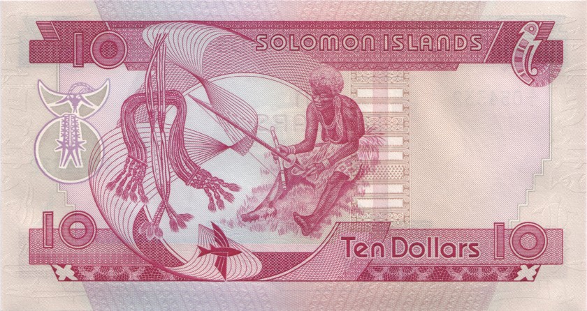 Solomon Islands P7a 10 Dollars 1977 UNC