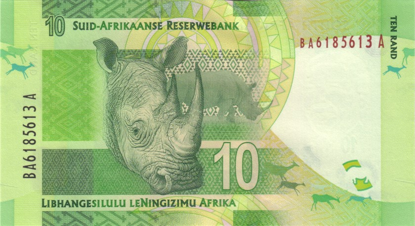 South Africa P133 10 Rand 2012 UNC
