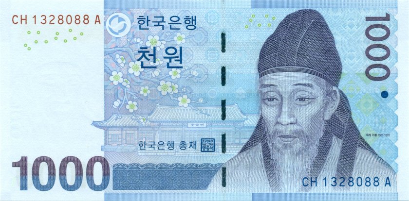 South Korea P54 1.000 Won 2007 UNC