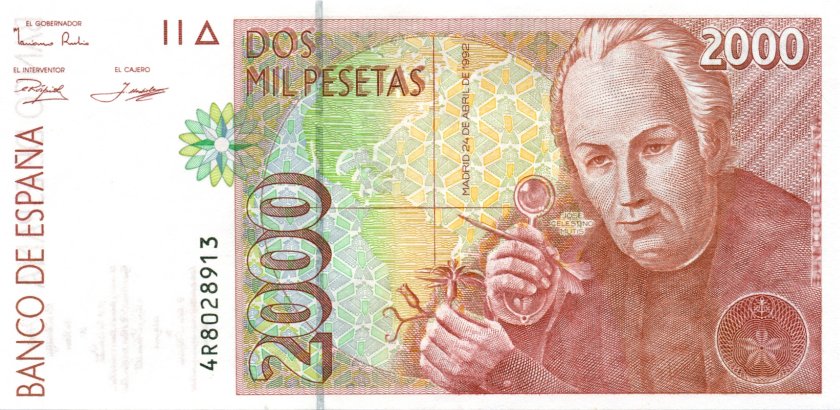 Spain P164 2.000 Pesetas 1992 (1996) UNC