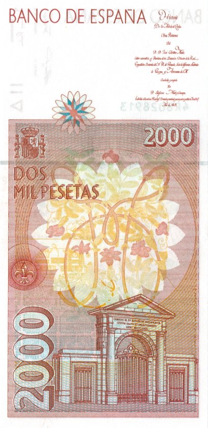 Spain P164 2.000 Pesetas 1992 (1996) UNC