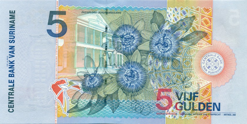 Suriname P146 5 Gulden 2000 UNC