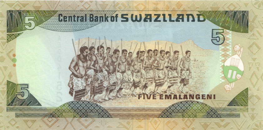 Swaziland P23 5 Emalangeni 1995 UNC