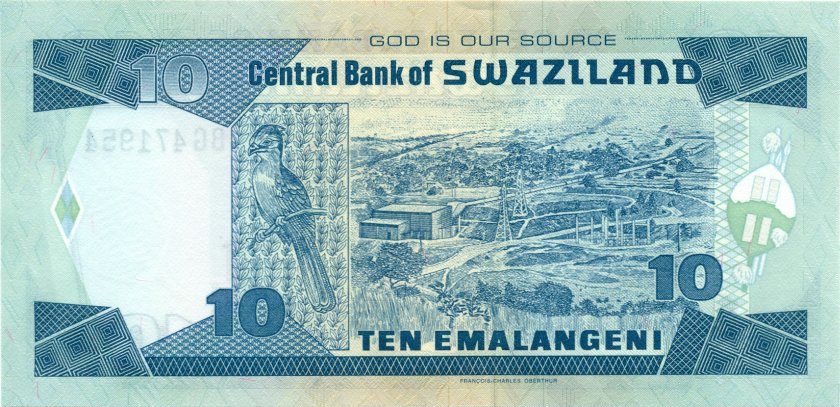 Swaziland P29c 10 Emalangeni 2006 UNC