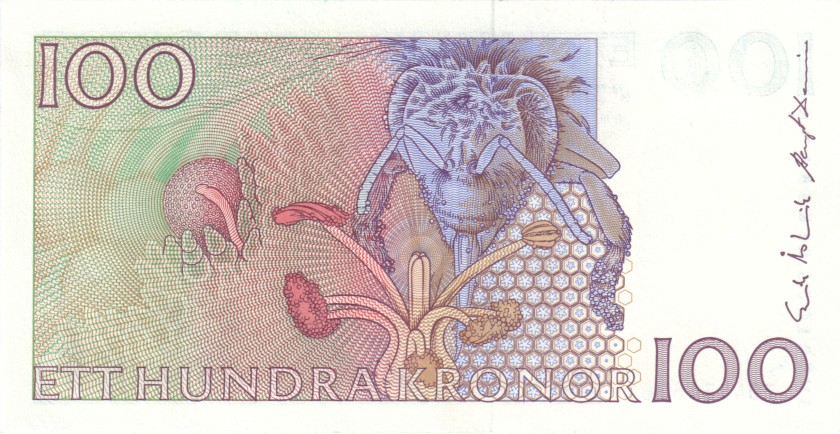 Sweden P57a 100 Kronor 1987 UNC