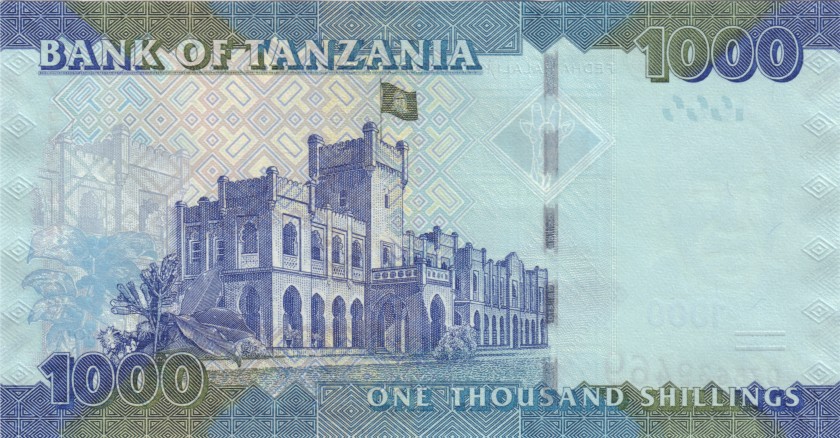 Tanzania P41b 1.000 Shillings 2015 UNC