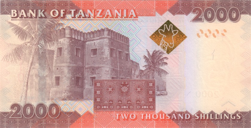 Tanzania P42c 2.000 Shillings 2020 UNC